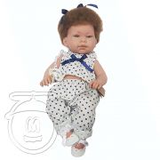 Кукла-бебе, Марина с костюмче на сини точки