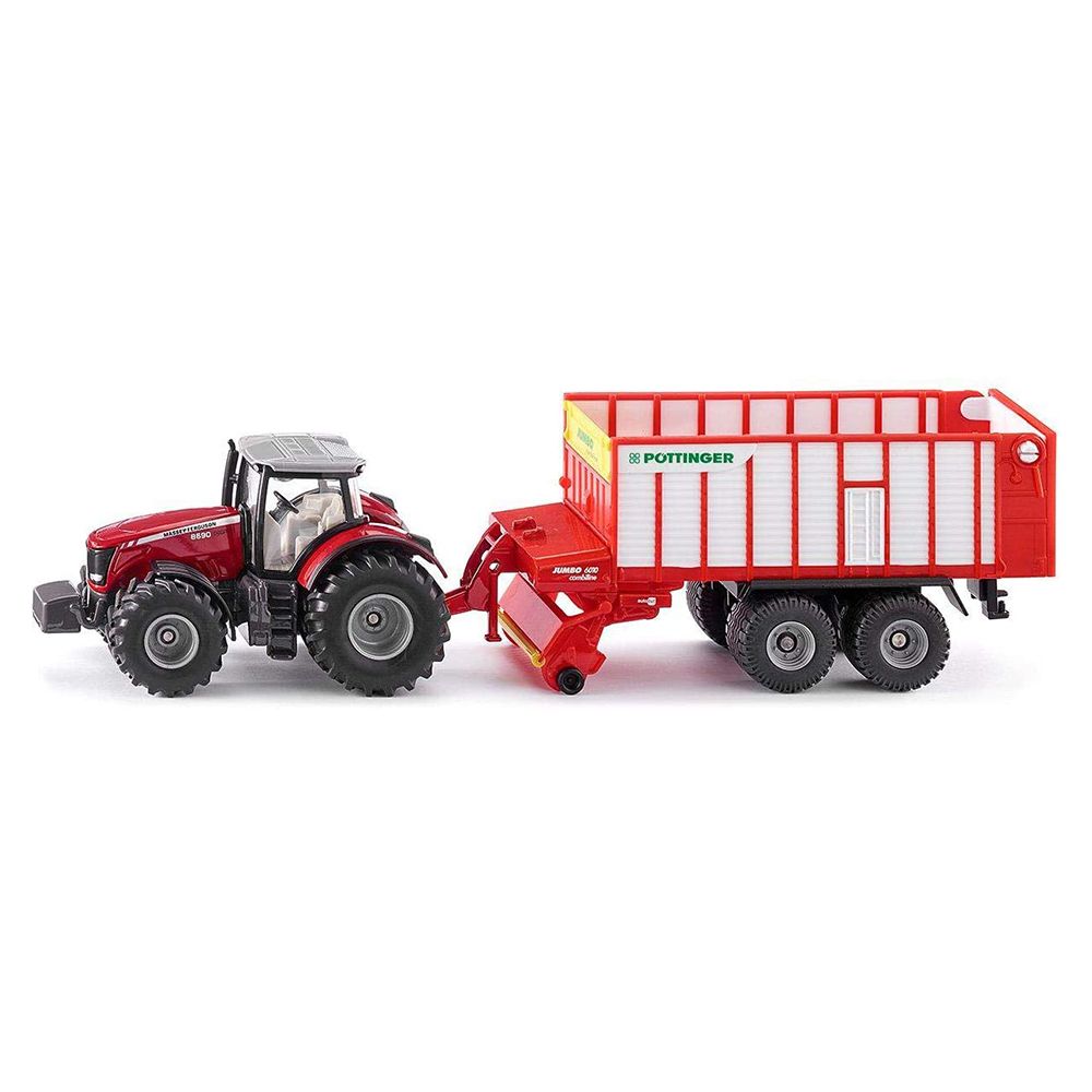 Siku, Трактор Massey Ferguson 8690 с ремарке Potinger