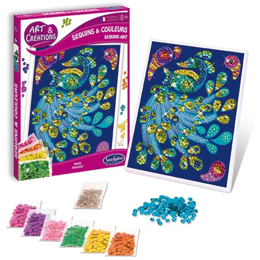 SentoSphere, Изкуство с пайети, Паун