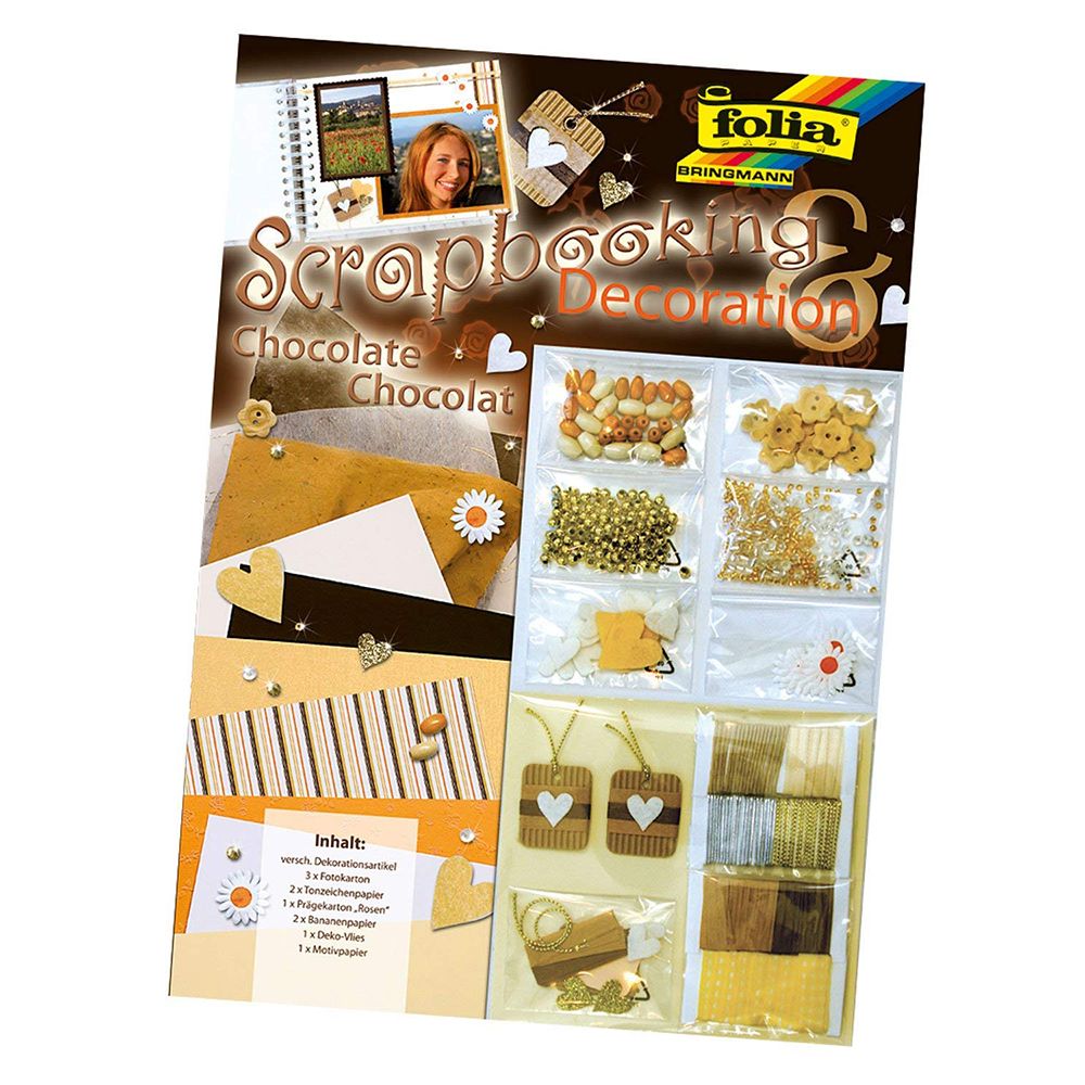 Folia Bringmann, Комплект за апликации и скрапбукинг, Шоколад