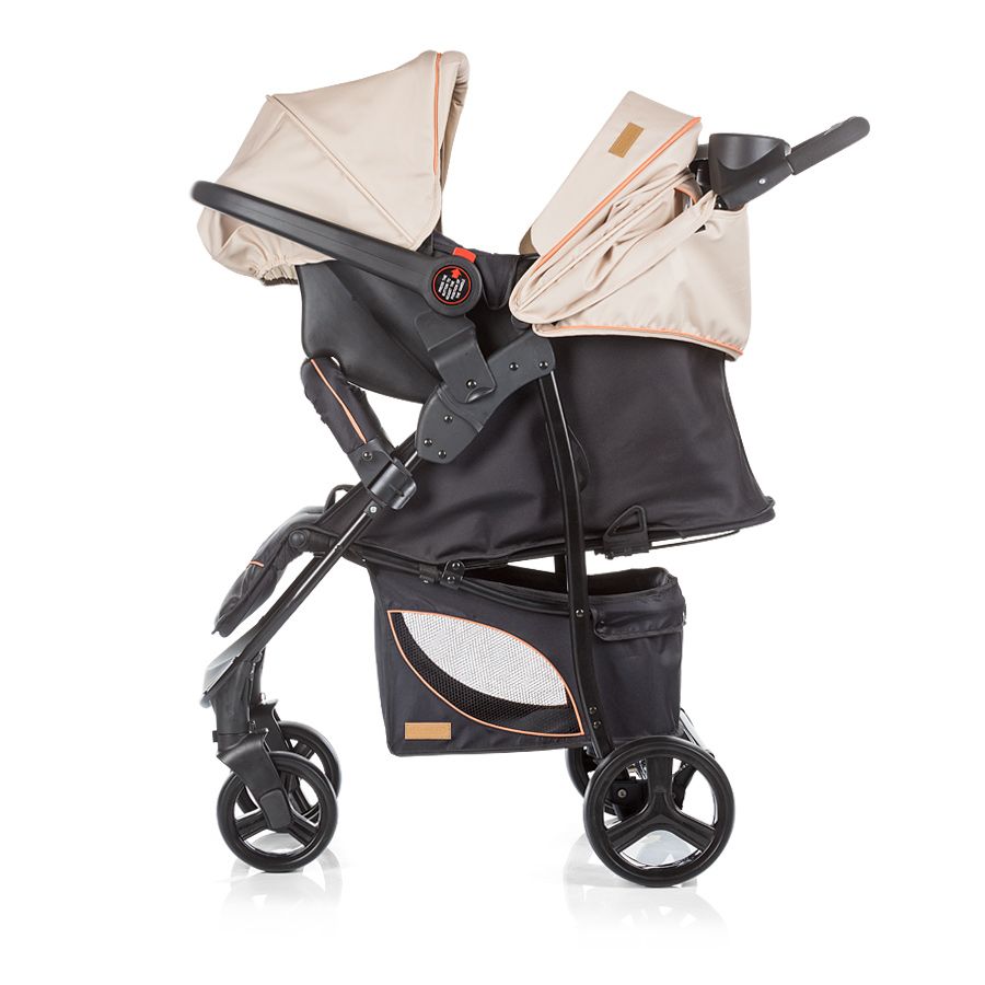 Детска количка със столче Пасо, бежова,
