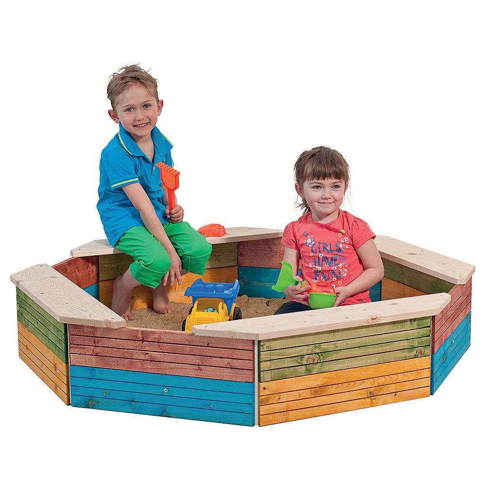 Пясъчник с покривало, цветен