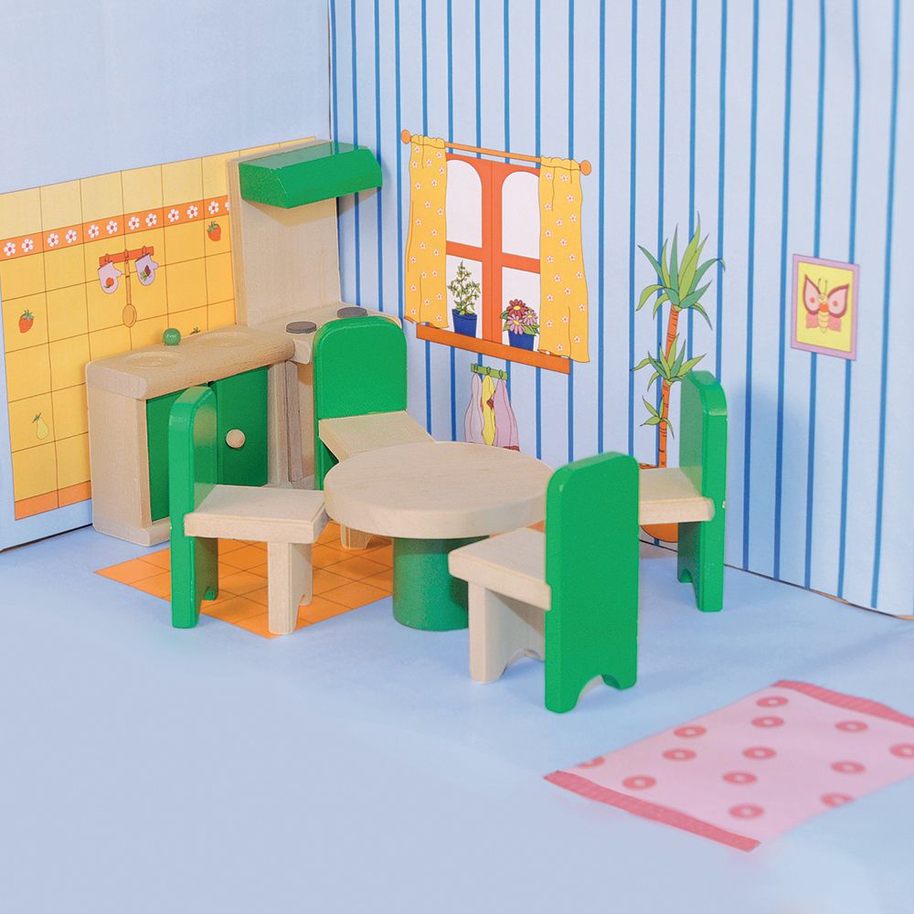 Кухня с трапезария за кукли