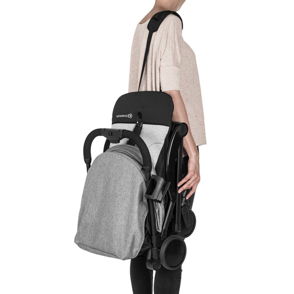 Лятна бебешка количка PILOT, сива, 0-15 кг