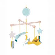 Цветна, музикална въртележка за легло