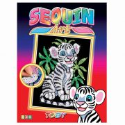 Изкуство с пайети, Тигърче, голям размер