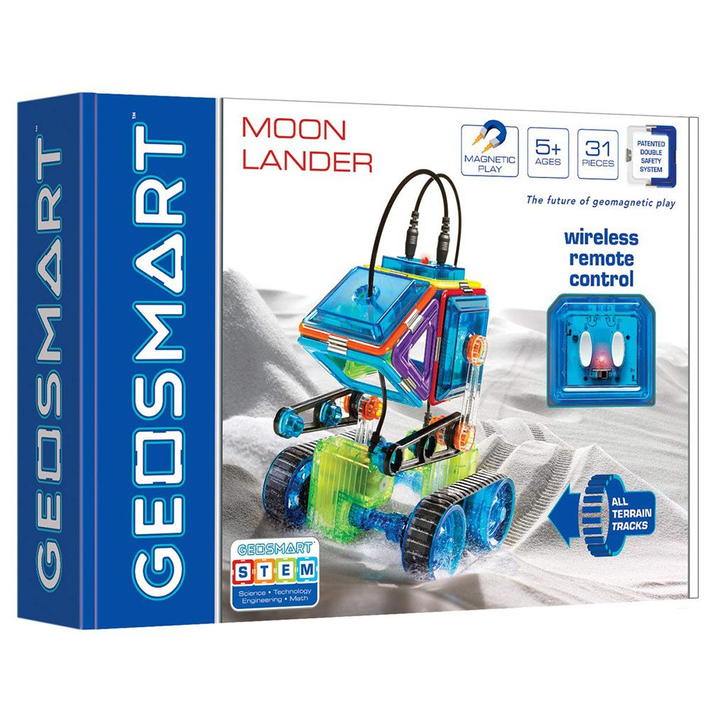 GEOSMART, Магнитен конструктор, MOON LANDER, с дистанционно управление