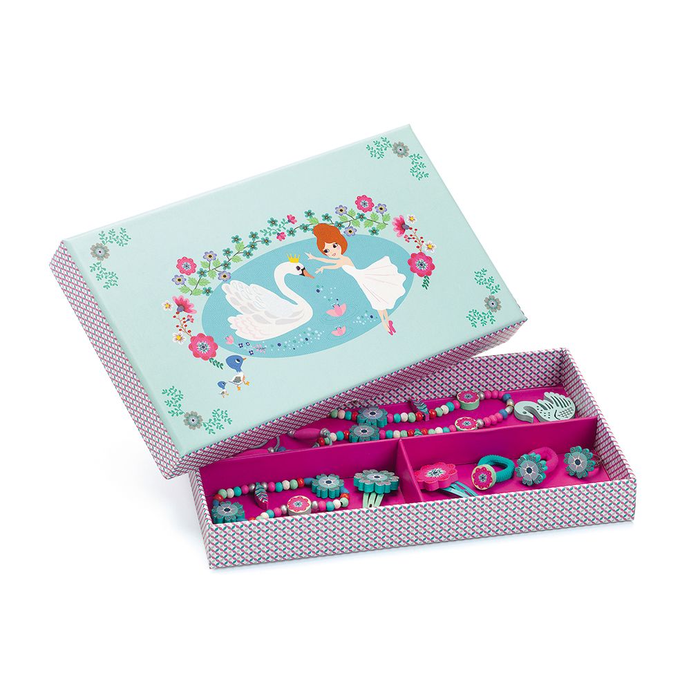 Djeco, Комплект дървени бижута, Лебед