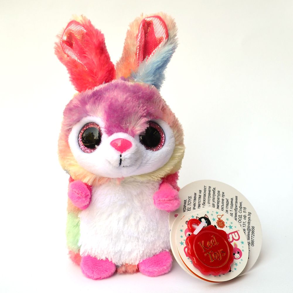 Keel Toys, S0797, Мини Мотсу, Плюшено зайче Sherbet