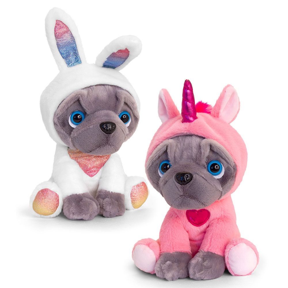 Мопс с костюм, 20 см, асортимент