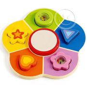 Дървен пъзел-сортер, Форми и цветове