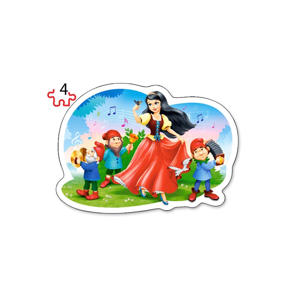 Приказни герои, пъзел с 3, 4, 6 и 9 елемента