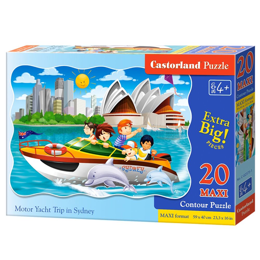 MAXI, Пътуване с моторна яхта в Сидни, пъзел 20 части, Castorland