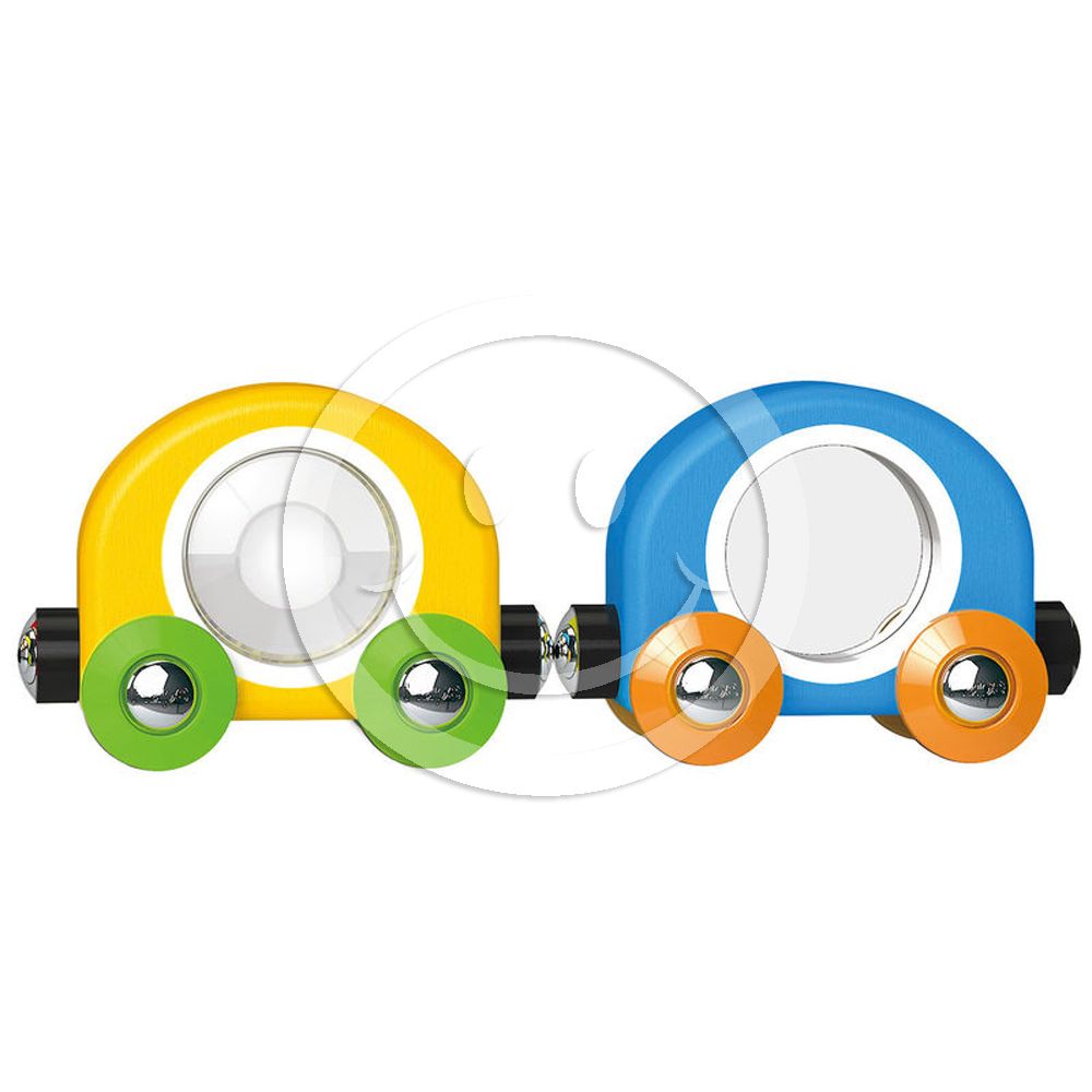 Бебешко дървено влакче с прозорчета