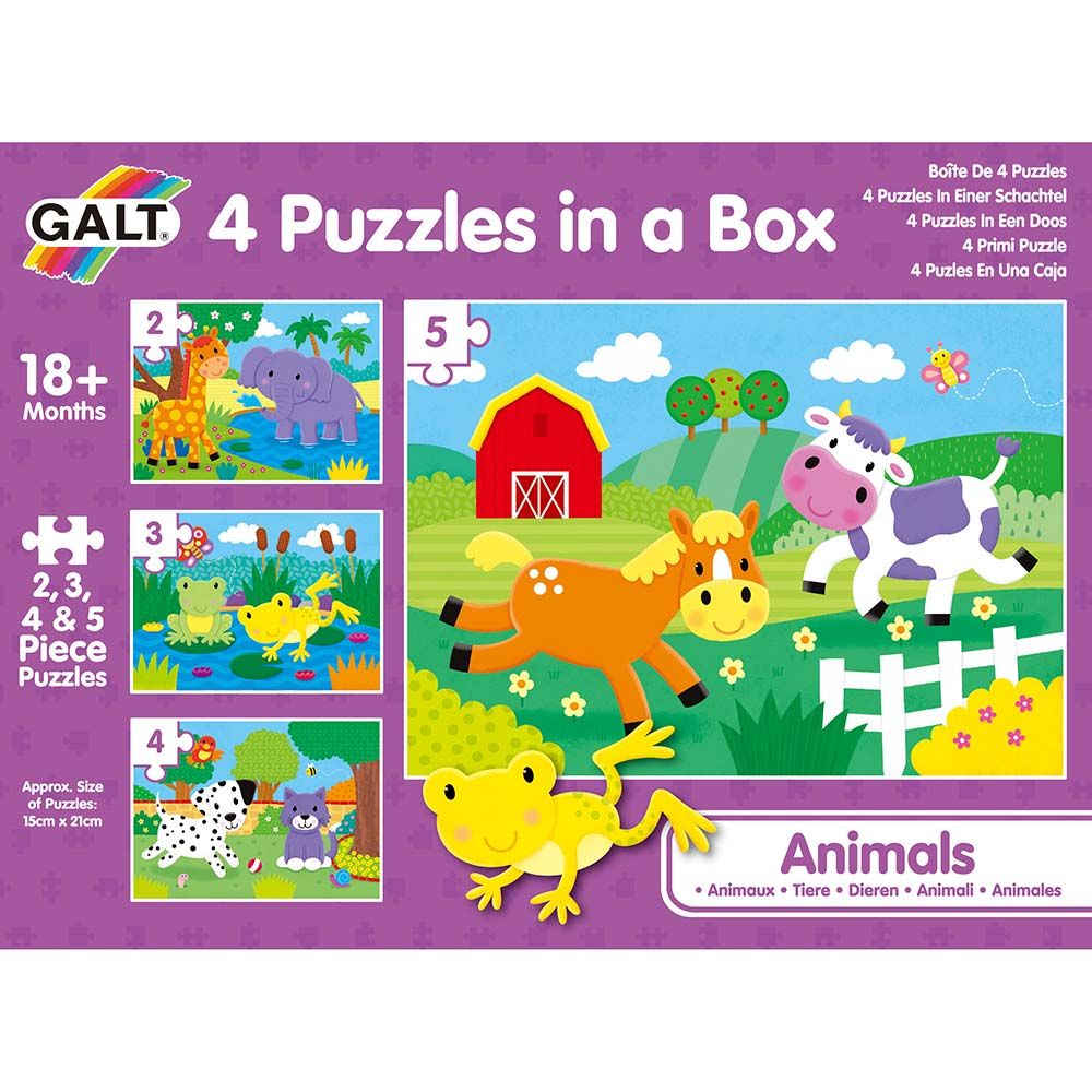 4 пъзела в кутия за най-малките, Животни
