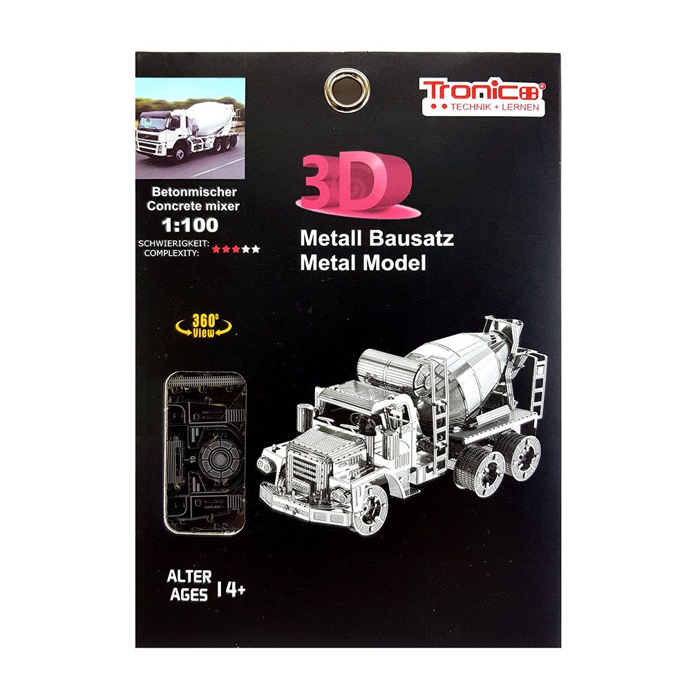 Tronico, 3D метален пъзел, Бетоновоз