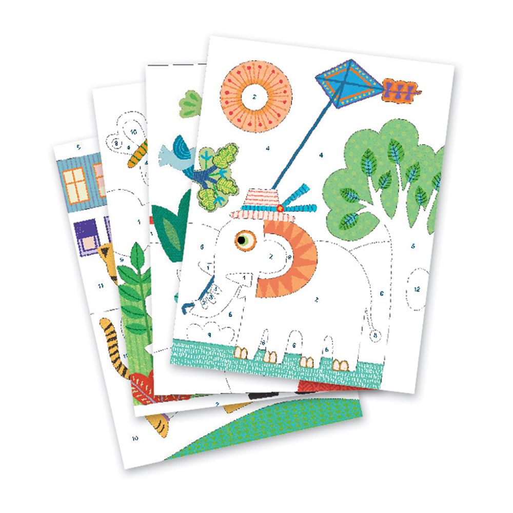 Творчески комплект за рисуване с цветен пясък, На разходка