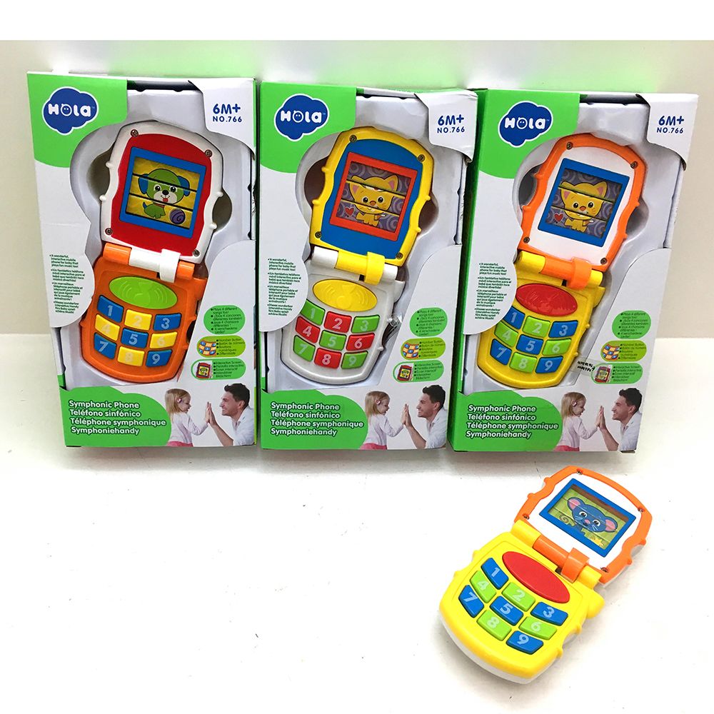 Бебешки мобилен телефон, с музика и светлина, асортимент