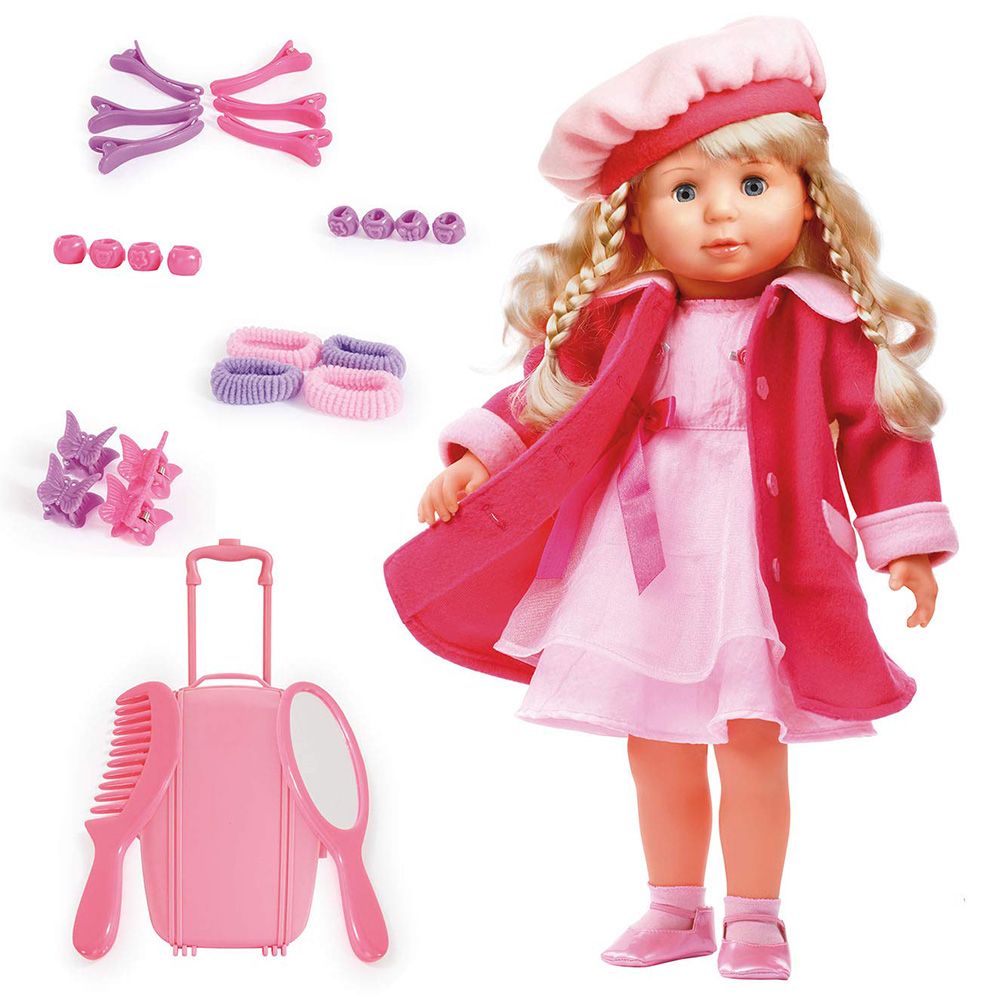 BAYER, Говореща на български кукла, Мария, с цикламено палто