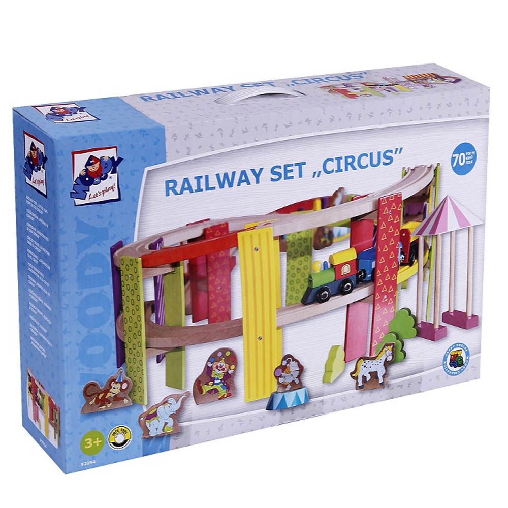Дървено влакче с релси, Цирк, 70 части