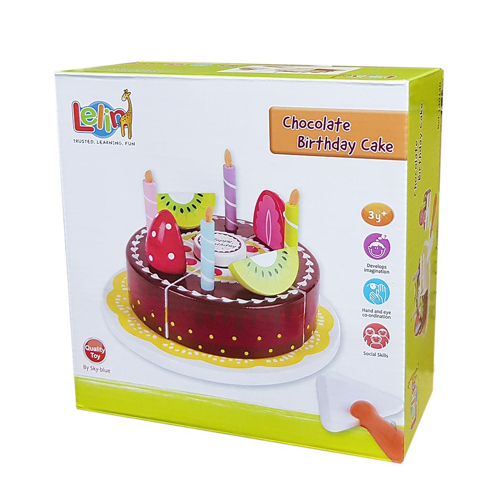 Дървена шоколадова торта за Рожден ден