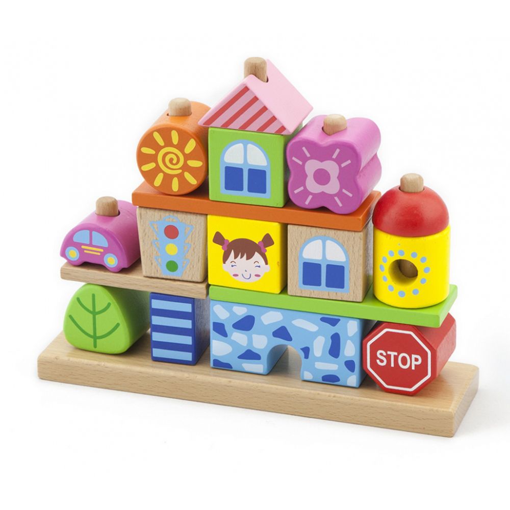 Viga toys, Конструктор-низанка, Селище