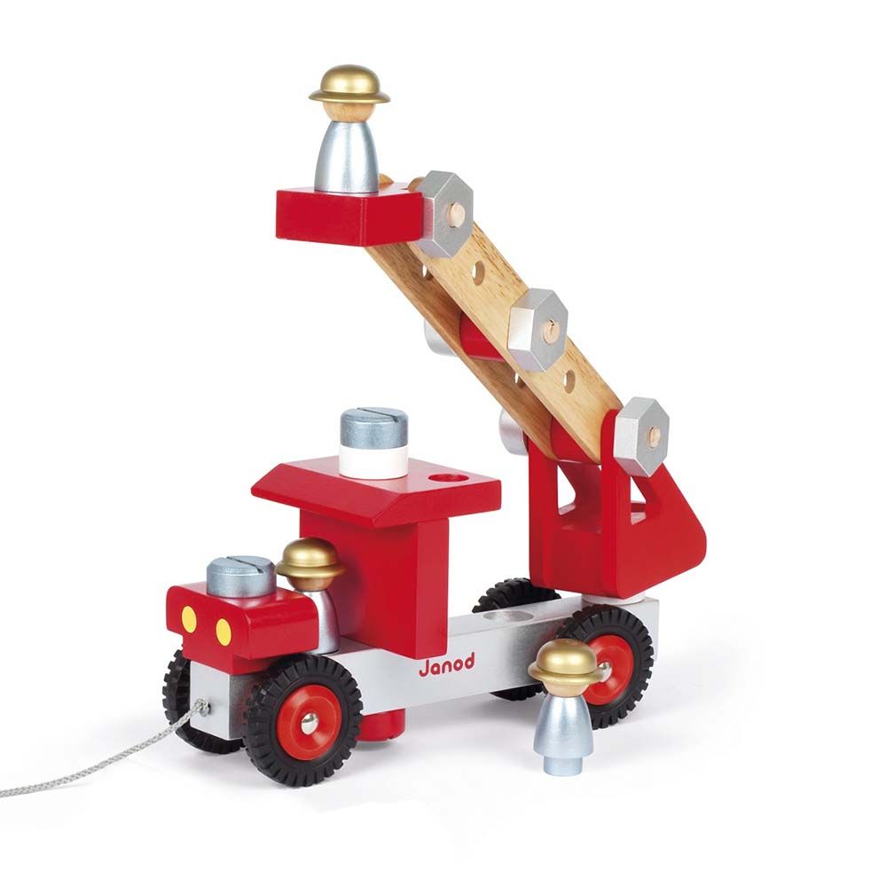 Дървен конструктор, Пожарна кола, 27 части