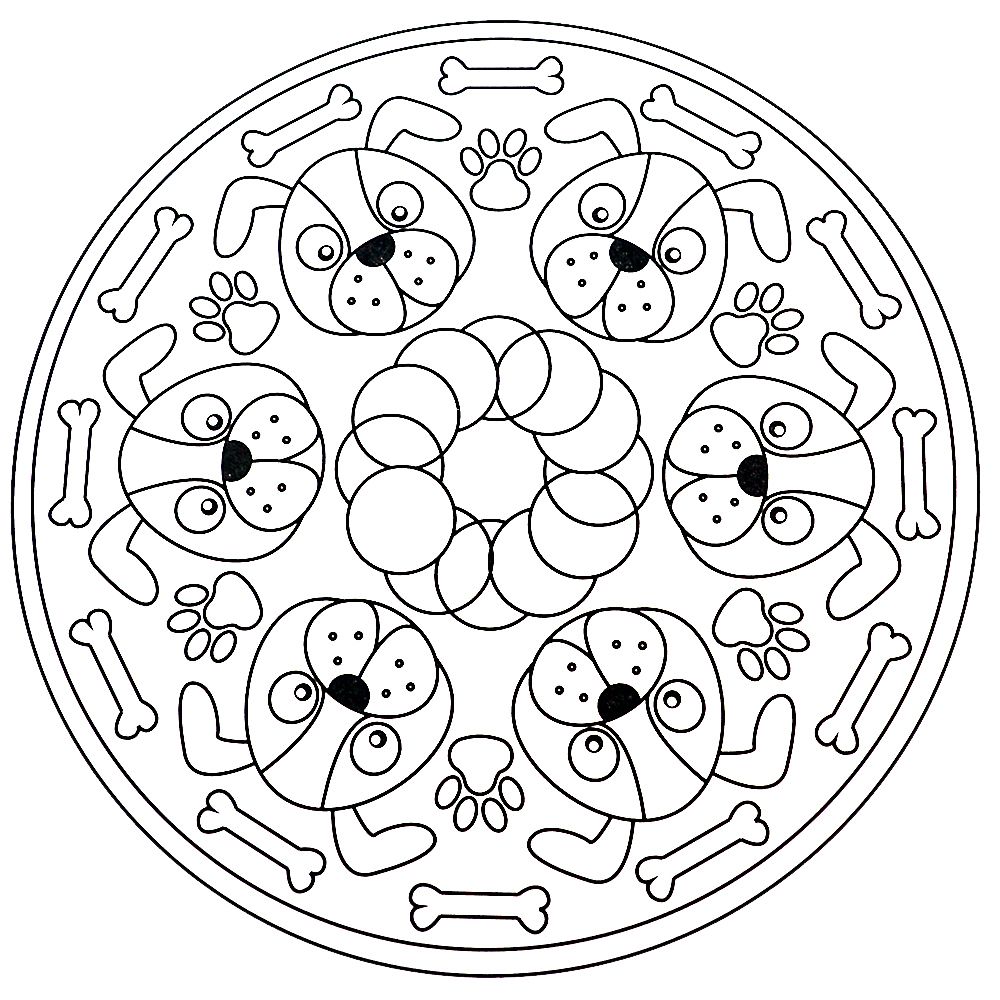 Книжка за оцветяване, Мандали