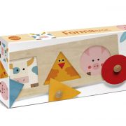 Дървен пъзел с дръжки, Форми-животни