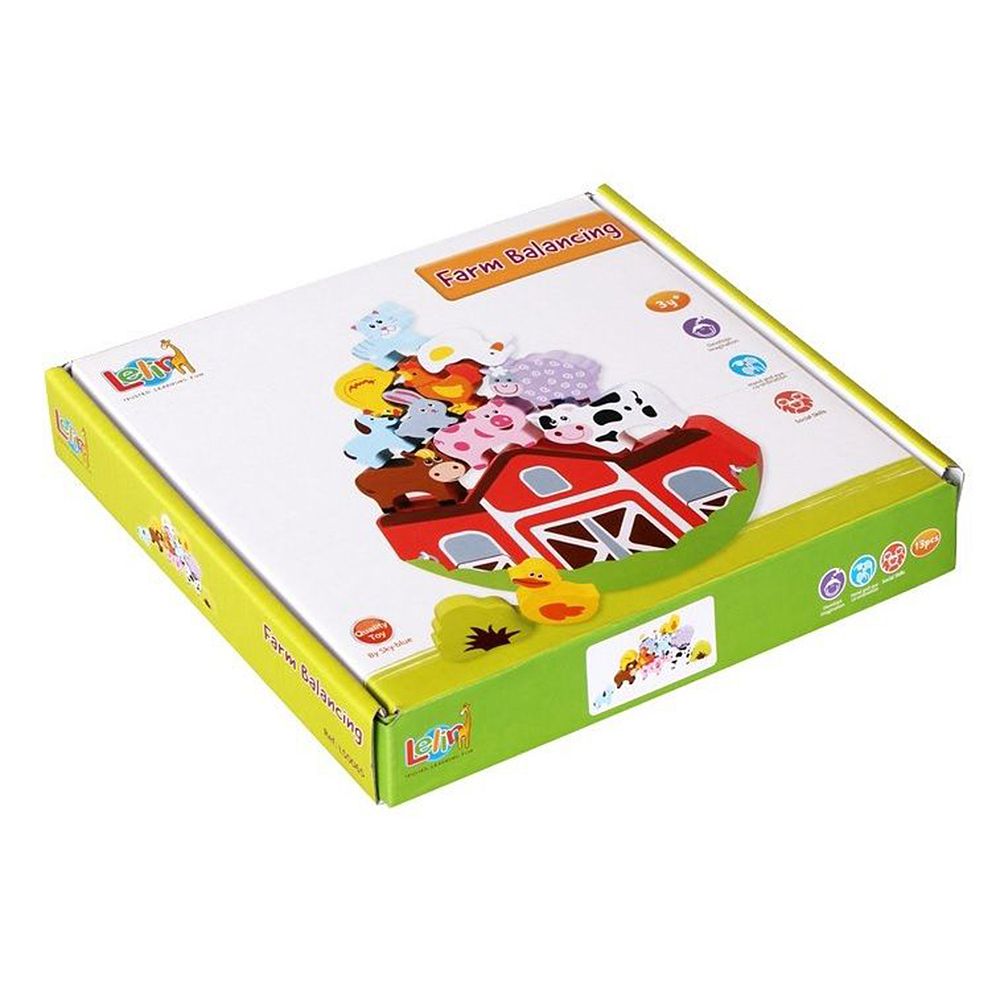 Дървена игра за баланс, Ферма с животни