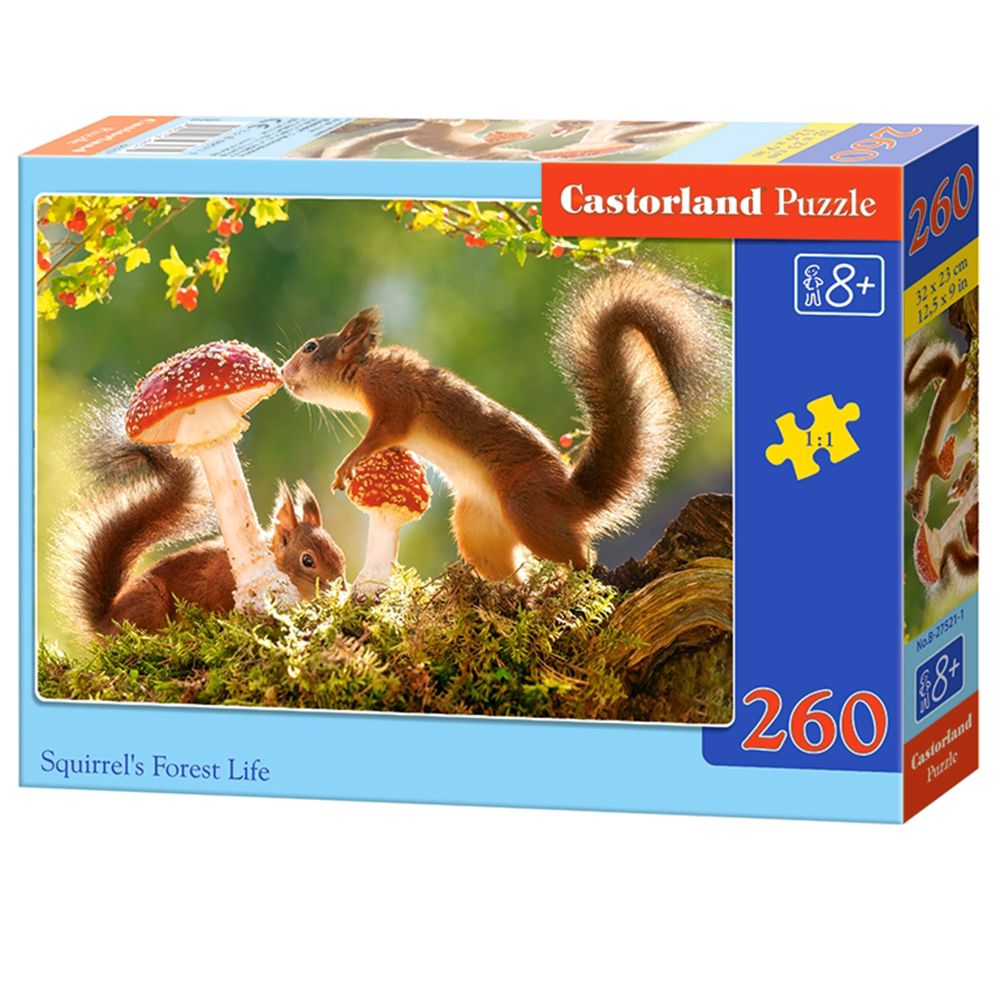 Castorland, Горският живот на катеричките, пъзел 260 части