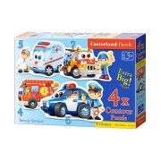 Спасителни превозни средства, пъзел с 4, 5, 6 и 7 части