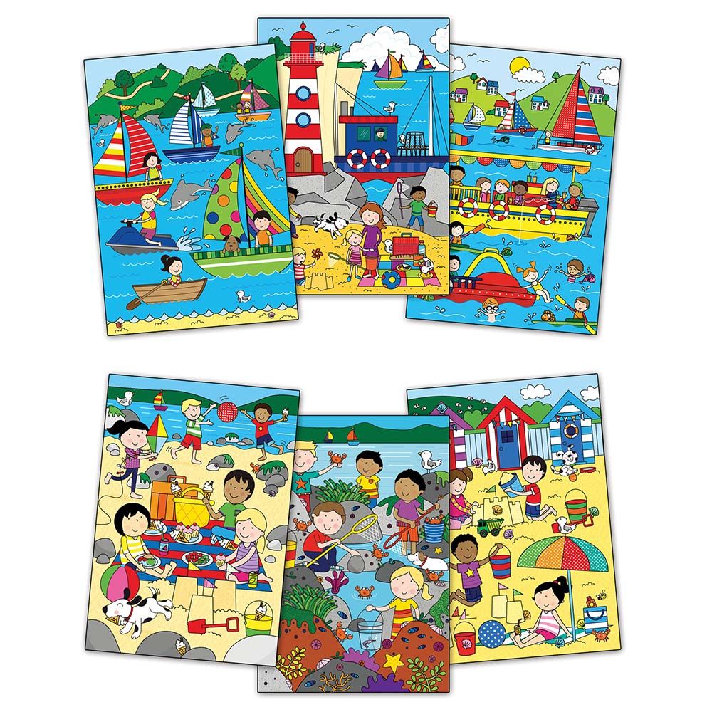 Рисувай с вода, Потърси и намери, Хайде на море