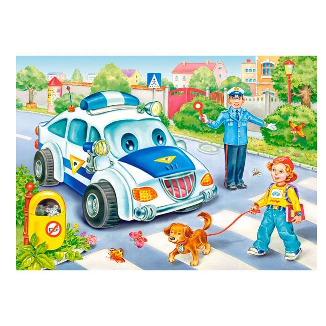 Забавни превозни средства, пъзел с 8, 12, 15 и 20 елемента