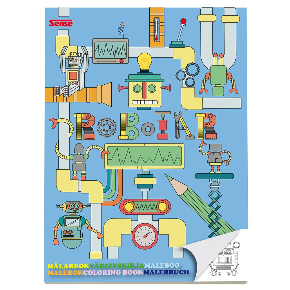 Sense, Книжка за оцветяване, Роботи