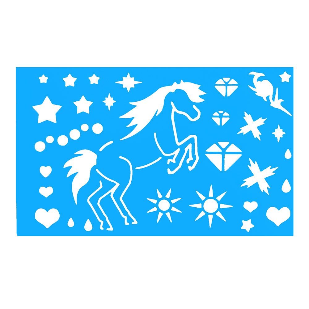 Книжка за рисуване със стикери и шаблони, Пони