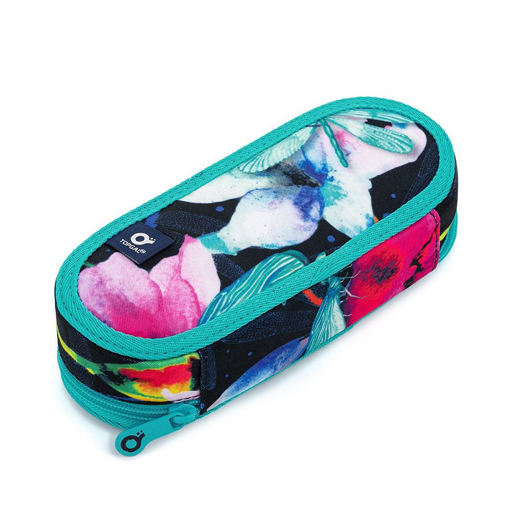 Ученически несесер, объл, Нежни цветя