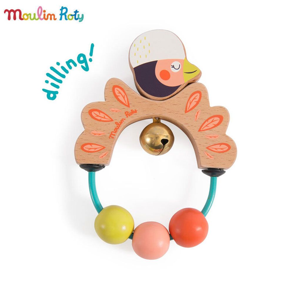 Moulin Roty, Дървена дрънкалка Птиче