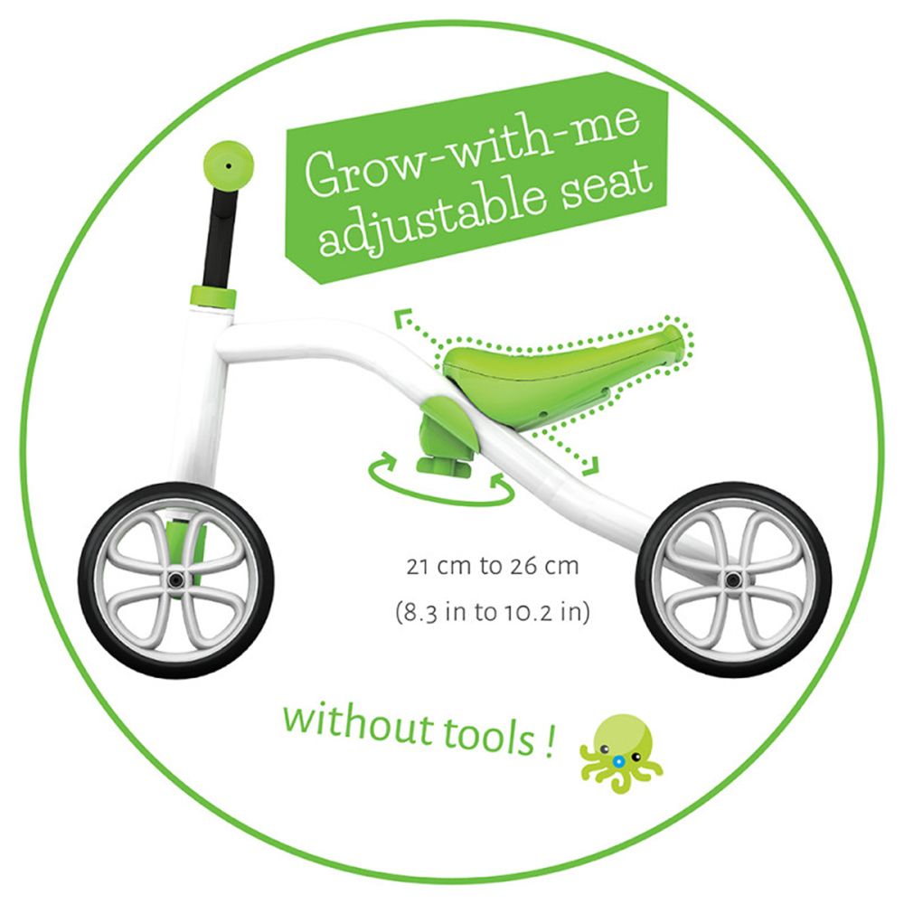 Бебешка четириколка Quadie, зелена