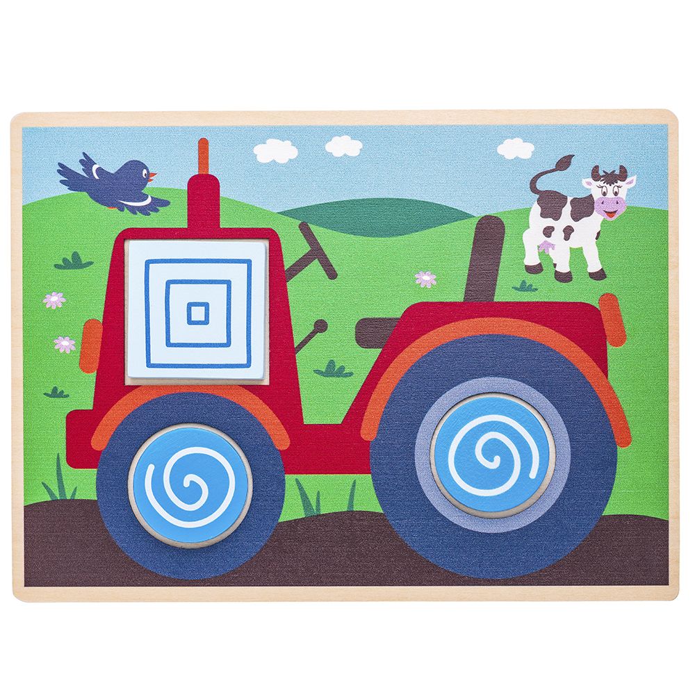 Дървена мозайка за най-малките, Цветове и форми