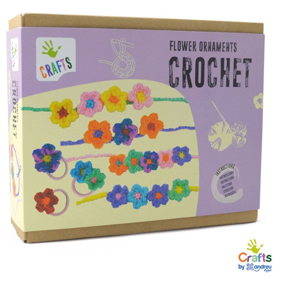 Andreu toys, Изплети сама аксесоари с цветя на една кука