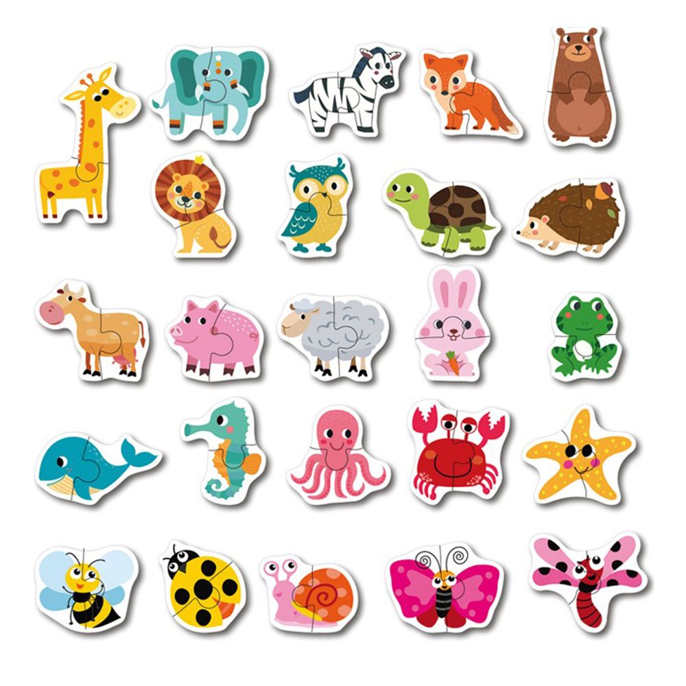 Животните - пъзели за най-малките, 24 броя в кутия