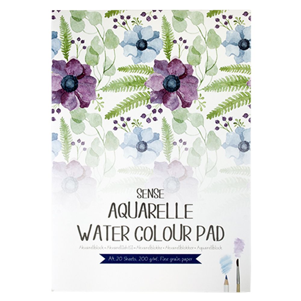 Sense, Скицник за акварелни картини, A4, 200 гр, 20 листа