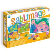 Kомплект за рисуване с цветен пясък, Светът на динозаврите