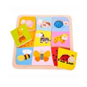 Дървен пъзел с асоциации, Животни