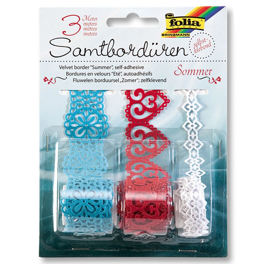 Folia Bringmann, Самозалепващи кадифени дантели, Лято