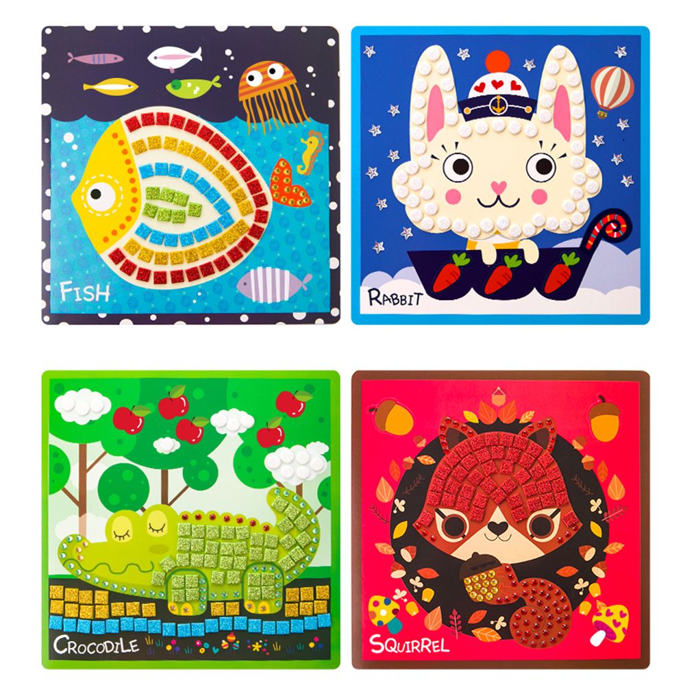 Картини с мозайки и стикери, Животни