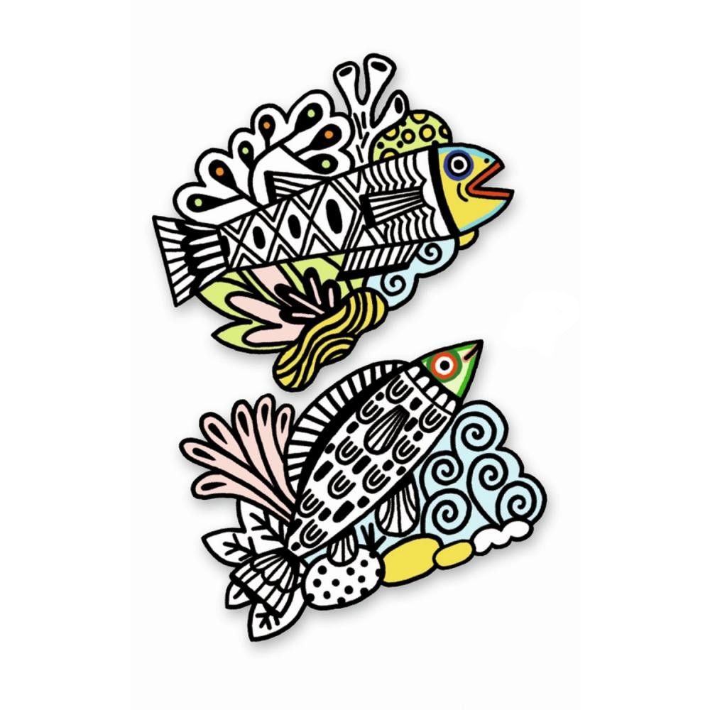 Djeco, Картини за оцветяване, В океана