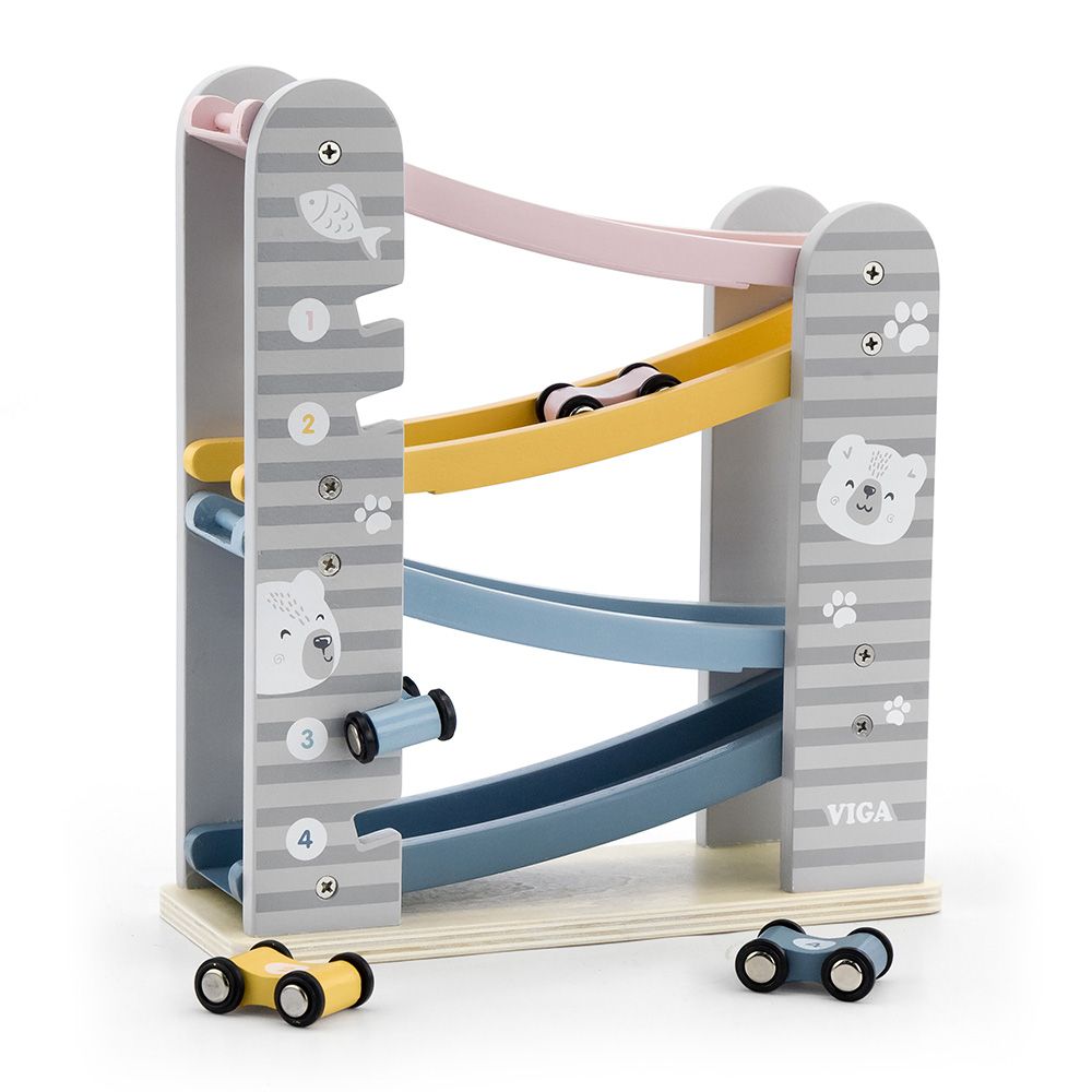 Viga toys, Дървено роли с колички, Полярно сияние