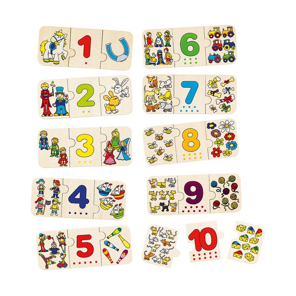 Goki, Дървени пъзели, Научи се да броиш и сoртираш